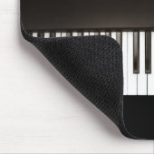 Black Piano mousepad Muismat (Hoek)