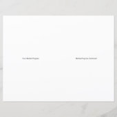 Black Piano on Red Folded Overweging Programme (Achterkant)