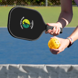 Black Pickleball Club Team Speler Aangepast Paddle