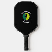 Black Pickleball Club Team Speler Aangepast Pickleball Paddle (Voorkant)