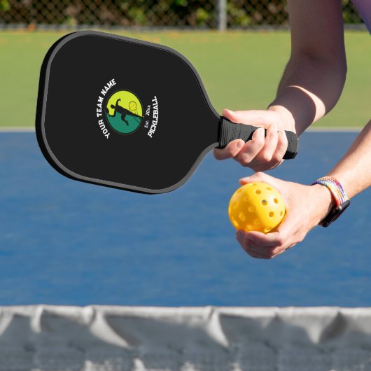 Black Pickleball Club Team Speler Aangepast Pickleball Paddle (Insitu)