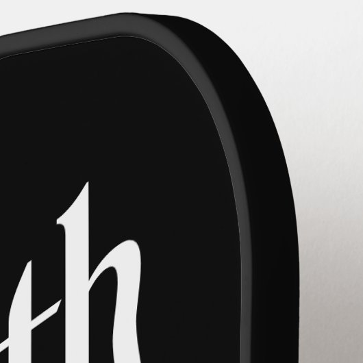 Black Pickleball Paddle – Groei begint (Links Detail)