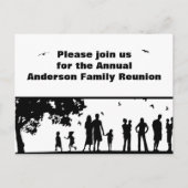 Black Picnic Graphic Family Reünie Uitnodiging (Voorkant)