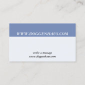 Black Piebald Great Dane Visitekaartje (Achterkant)