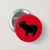 Black Pig Button (Voorkant /achterkant)