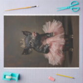 Black Pig Pink Tutu & Crown Decoupage Tissuepapier (Craft)