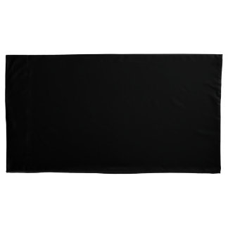 Black Pillow Hoesje Paar, King Size Kussensloop