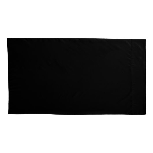 Black Pillow Hoesje Paar, King Size Kussensloop (Achterkant-Rechts)