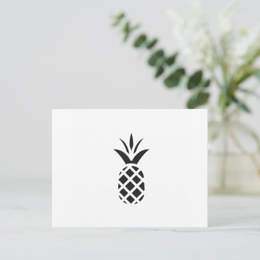 Black Pine Apple Briefkaart (Staand voorkant)
