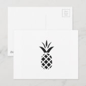 Black Pine Apple Briefkaart (Voorkant / Achterkant)