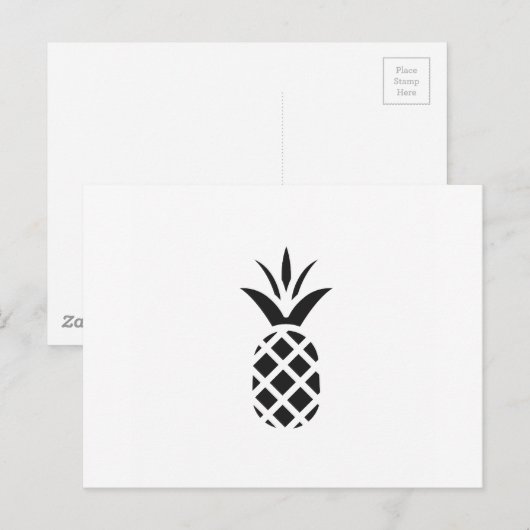 Black Pine Apple Briefkaart (Voorkant / Achterkant)