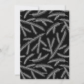 Black Pine Branch Pattern Merry-kerstfoto Feestdagenkaart (Achterkant)