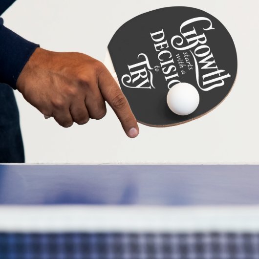Black Ping Pong Paddle – Groei begint Tafeltennisbatje (Insitu)