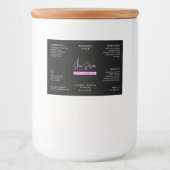 Black & Pink 2 OZ druppelfles Waterdichte sticker (Voorkant)