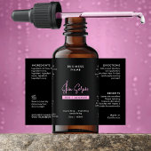 Black & Pink 2 OZ druppelfles Waterdichte sticker