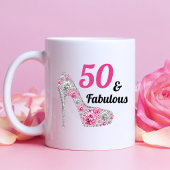 Black Pink 50 en Fabulous Birthday Party Koffiemok