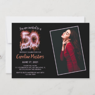 Black Pink 50 & nog steeds Fabulous 50th Birthday