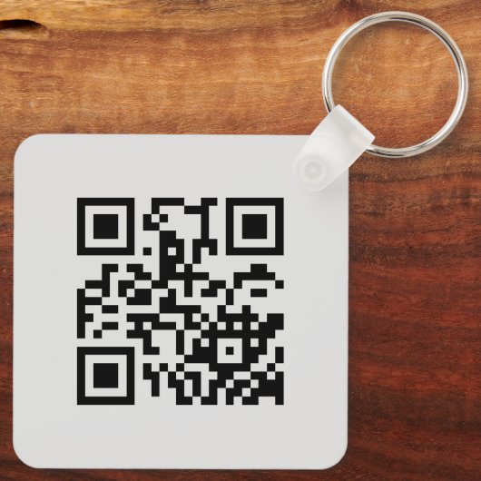 Black Pink Beauty Salon Social Media QR-code Sleutelhanger (Achterkant)