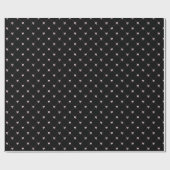 Black & Pink Bow Gift Wrapping Paper Cadeaupapier (Vlak)