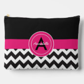 Black Pink Chevron Etui (Voorkant)