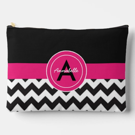 Black Pink Chevron Etui (Voorkant)