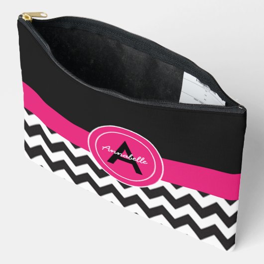 Black Pink Chevron Etui (Open)