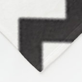 Black Pink Chevron Fleece Deken (Hoek)