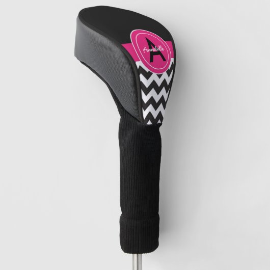 Black Pink Chevron Golfheadcover (Schuin)