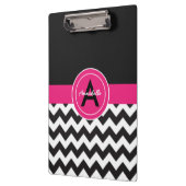 Black Pink Chevron Klembord (Links)