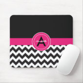 Black Pink Chevron Muismat (Met muis)