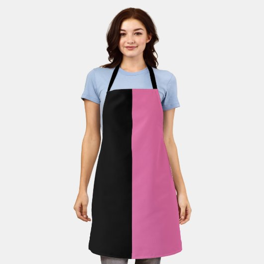 Black Pink CUSTOMIZABLE Schort (Gedragen)