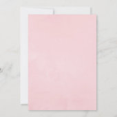 Black Pink en Silver  Rozen Baptisme Kaart (Achterkant)