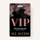 Black Pink Event VIP Badge (Voorkant)