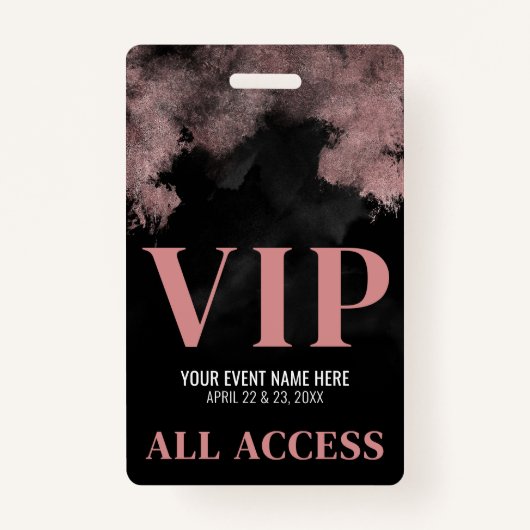 Black Pink Event VIP Badge (Voorkant)