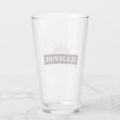 Black Pink Glass Cup Glas (Achterkant)