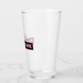 Black Pink Glass Cup Glas (Links)