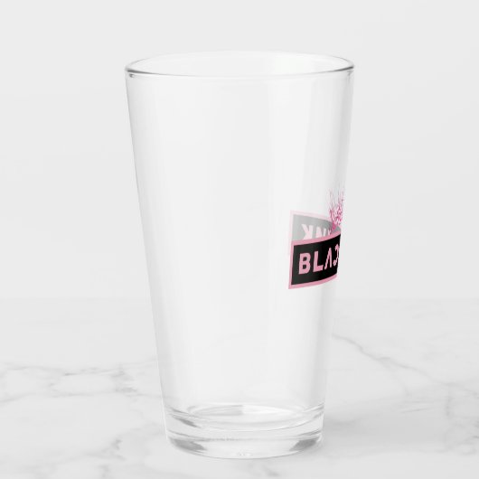 Black Pink Glass Cup Glas (Rechts)