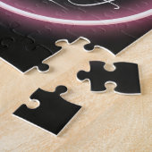 Black Pink Glowing Quote Legpuzzel (Zijkant)