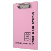 Black Pink Kapsalon Logo Klembord Pro (Links)