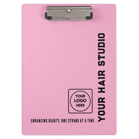 Black Pink Kapsalon Logo Klembord Pro (Voorkant)