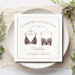 Black Pink Lace Waterverf Lingerie Vrijgezellenfee Servet<br><div class="desc">Black Pink Lace Waterverf Lingerie Vrijgezellenfeest Paper Party Napkins is voorzien van elegante zwarte en roze lace bras met uw gepersonaliseerde lingerie party,  panty party of vrijgezellenfeest in elegant script. Personaliseer door de tekst in de verstrekte tekstvakjes uit te geven. Creëer door ©Evco Studio www.zazzle.com/store/evcostudio</div>