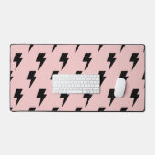 Black Pink Lightning Y2K Indie Bold Bureaumat (Keyboard & Muis)