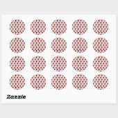 Black Pink Lightning Y2K Indie Bold Expression Ronde Sticker (Vel)