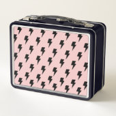 Black Pink Lightning Y2K Indie Bold Style (Achterkant)