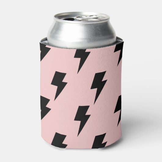 Black Pink Lightning Y2K Indie Bold Style Blikjeskoeler (Blikje Voorkant)