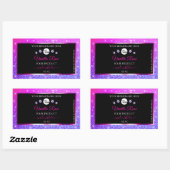 Black Pink Paars Ombre Glitter Product Label Logo (Vel)