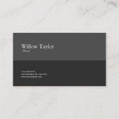 Black Pink Peony Floral Gold Scroll Visitekaartje (Achterkant)