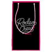 Black Pink Rodeo Crew Cowgirl Bachelorette Klein Cadeauzakje (Voorkant)