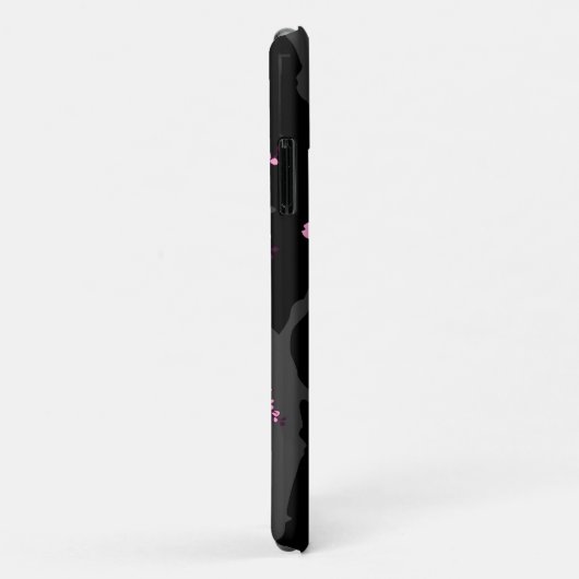 Black Pink Sakura japanese design: Case-Mate iPhone Case (Achterkant/rechts)