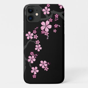 Black Pink Sakura japanese design: Case-Mate iPhone Case